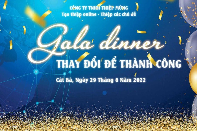 backdrop Gala Dinner sang trọng